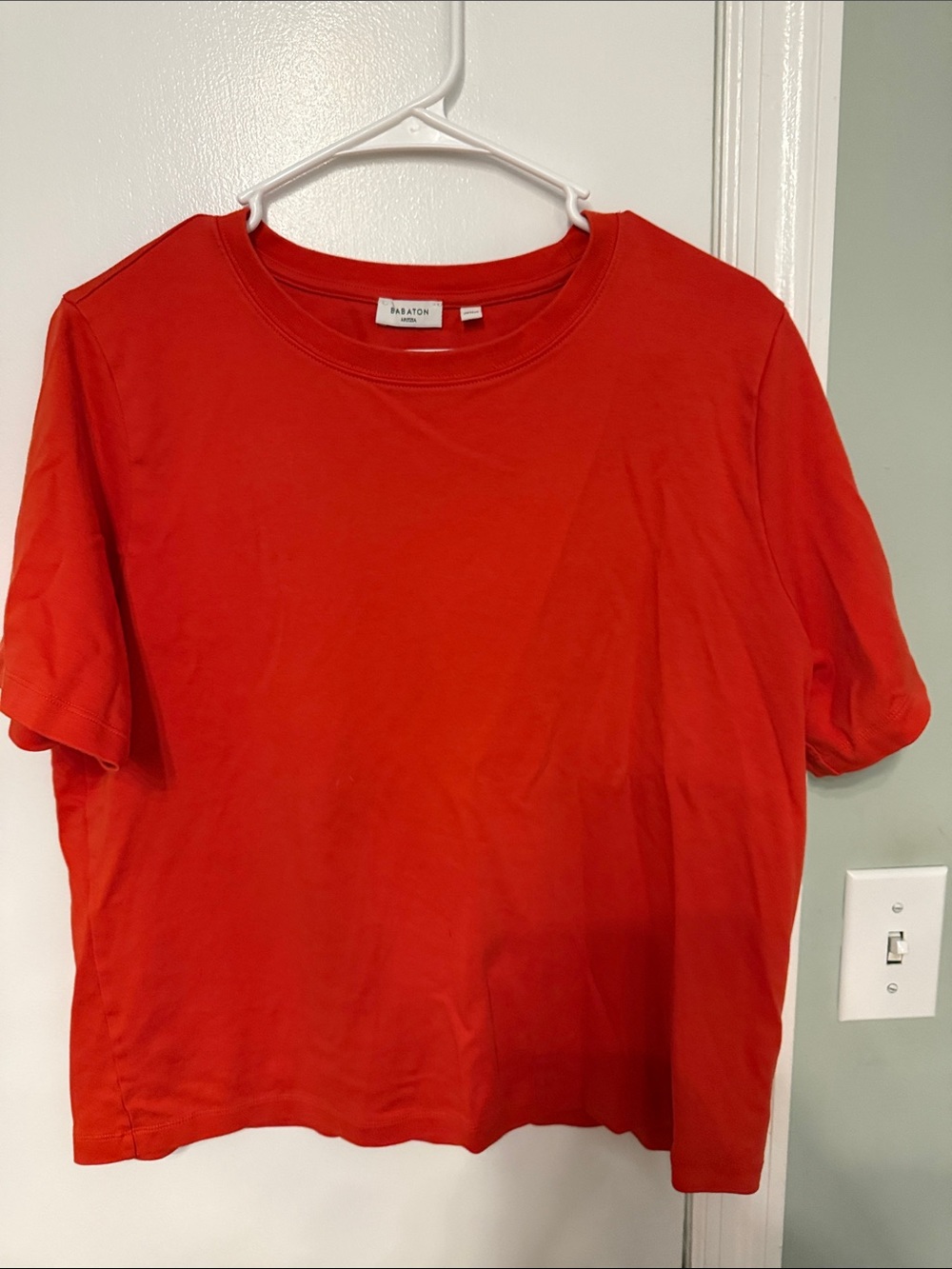 Babaton Men's Red Short Sleeve Crew Tee